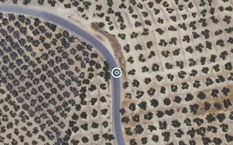 Vista aérea de la ubicación de Centro Residencial para Mayores Padre Zegri