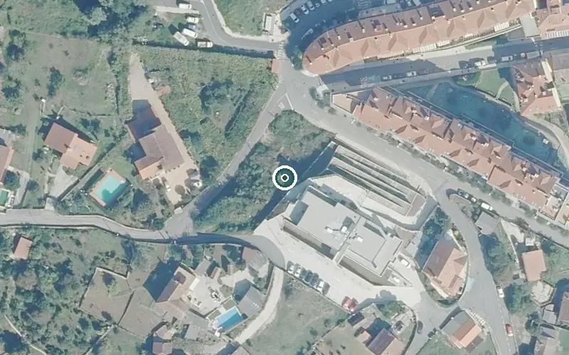 Vista aérea de la ubicación de Residencia para Persoas Maiores Grupo Xenia Poio
