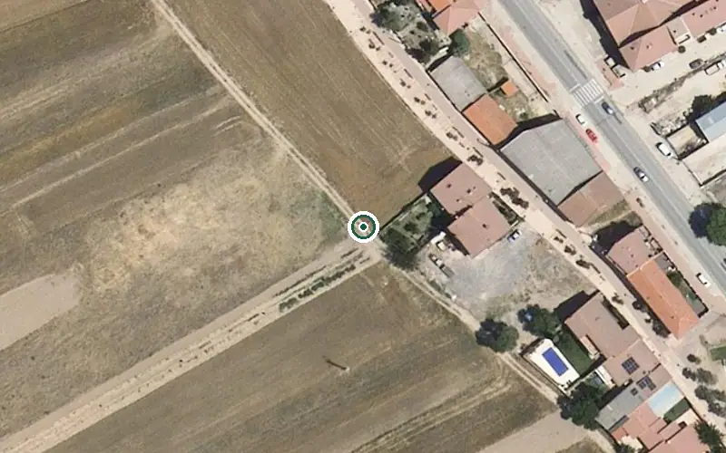 Vista aérea de la ubicación de Residencia de Personas Mayores Virgen del Bustar