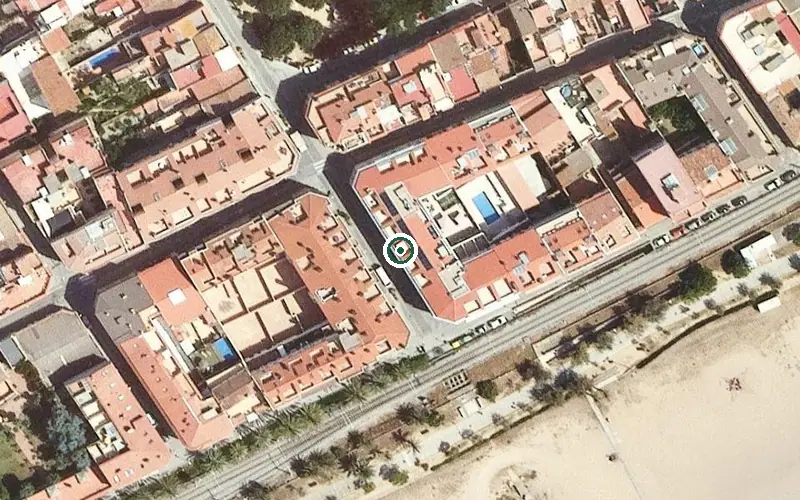 Vista aérea de la ubicación de Residencia Geriátrica Malgrat