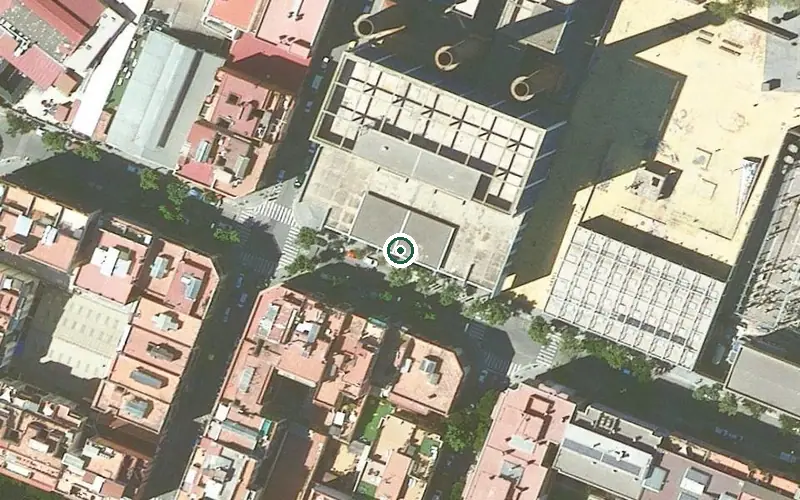 Vista aérea de la ubicación de Centre de dia per a Gent Gran Pare Batllori