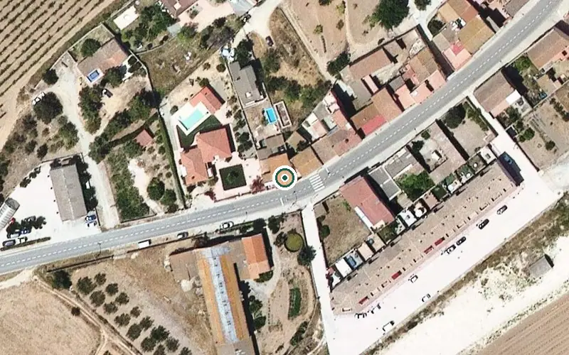 Vista aérea de la ubicación de Residència Santa Eulàlia
