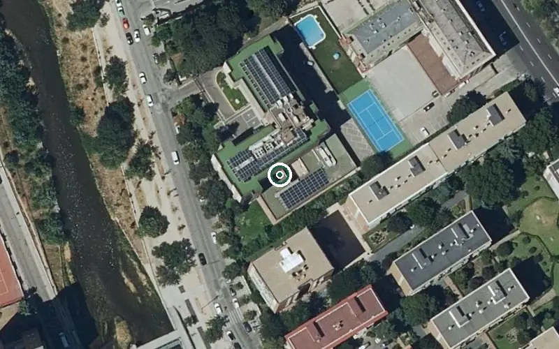 Vista aérea de la ubicación de Residencia Casasolar Santo Duque de Gandía
