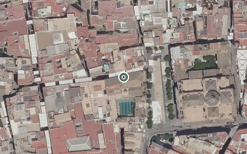 Vista aérea de la ubicación de Centro de Día para Mayores San Juan de Dios