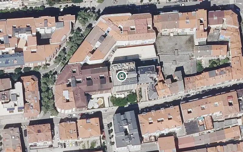 Vista aérea de la ubicación de Orpea Puertochico