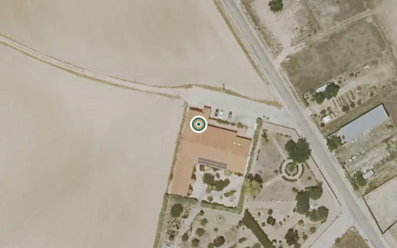 Vista aérea de la ubicación de Residencia de Mayores Municipal