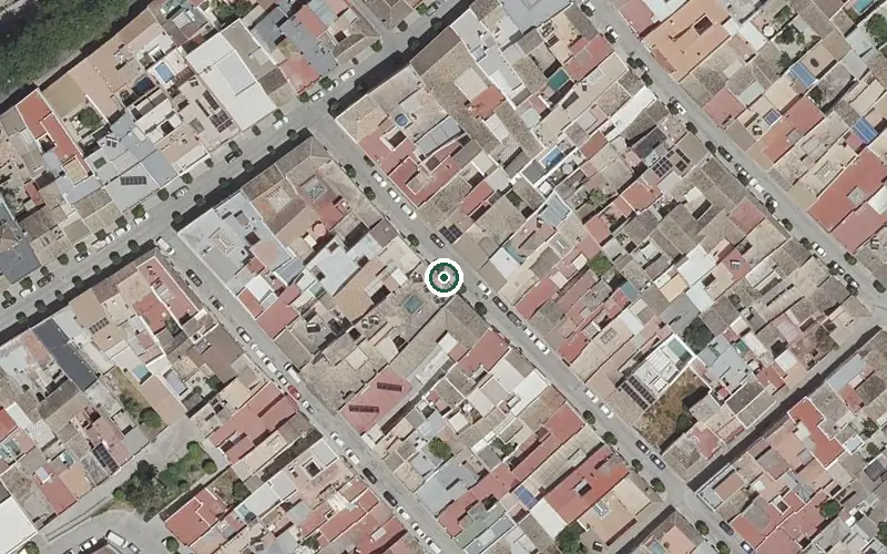 Vista aérea de la ubicación de Residencia de Ancianos Santa Isabel