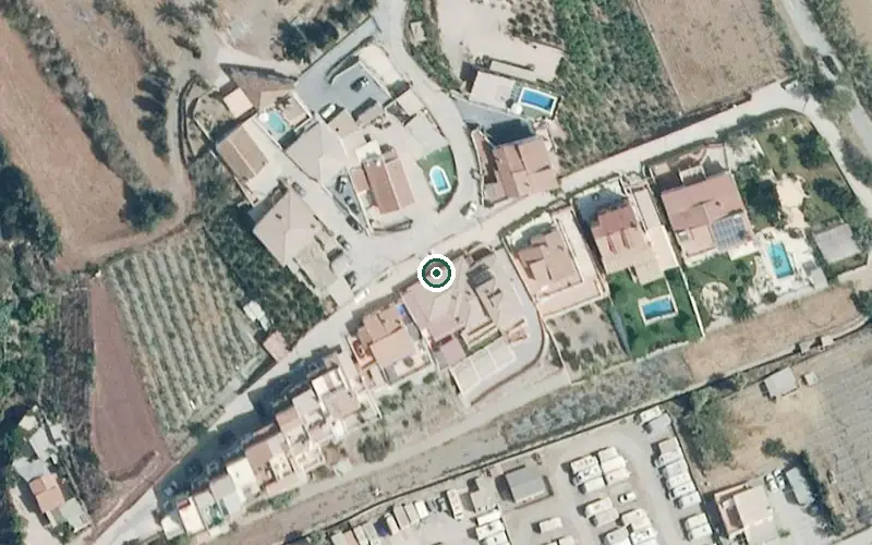 Vista aérea de la ubicación de Centro Residencial Monte Azul