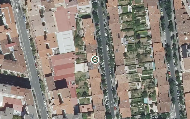 Vista aérea de la ubicación de Residencia Teresa Landa
