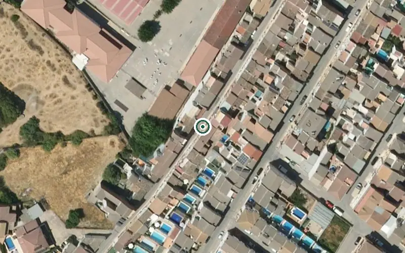 Vista aérea de la ubicación de Residencia de Personas Mayores Edades