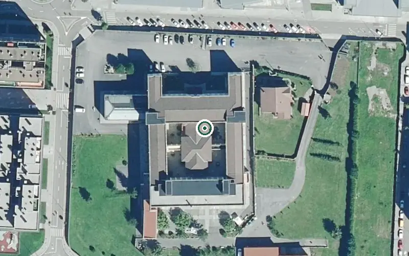 Vista aérea de la ubicación de Residencia Geriátrica Nuestra Señora de Covadonga