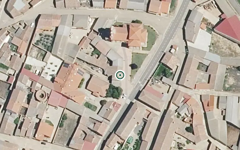 Vista aérea de la ubicación de Residencia de Personas Mayores Estrella de la Mañana