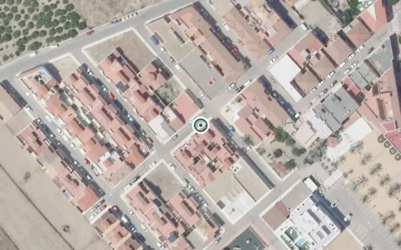 Vista aérea de la ubicación de Centro de Día para Mayores