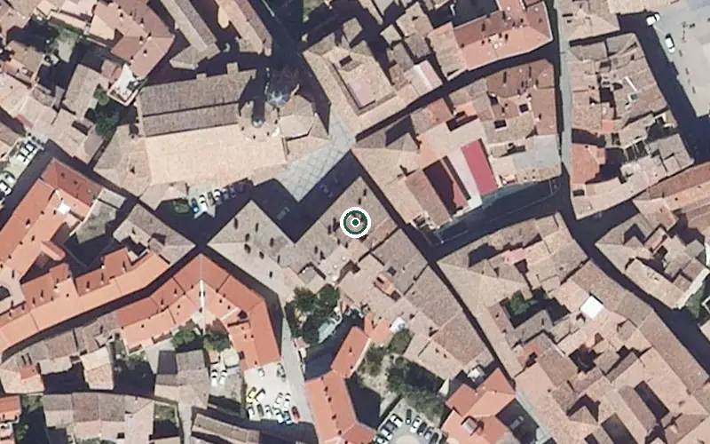 Vista aérea de la ubicación de Residencia Reyes Calatayud