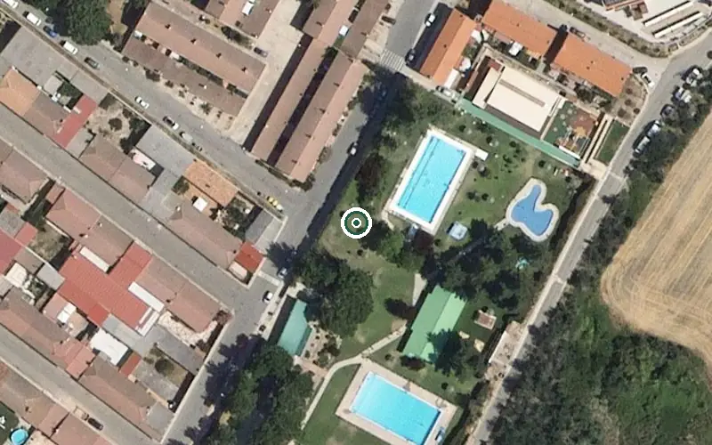 Vista aérea de la ubicación de Residencia de Personas Mayores de Roa