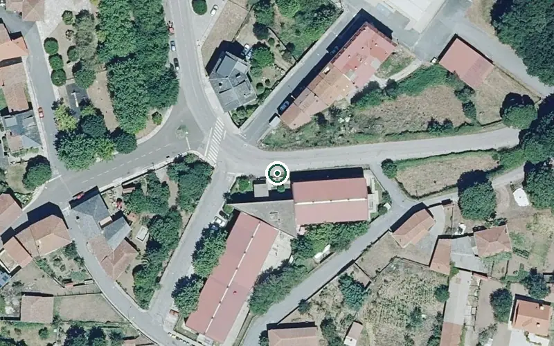 Vista aérea de la ubicación de Residencia O Meu Fogar
