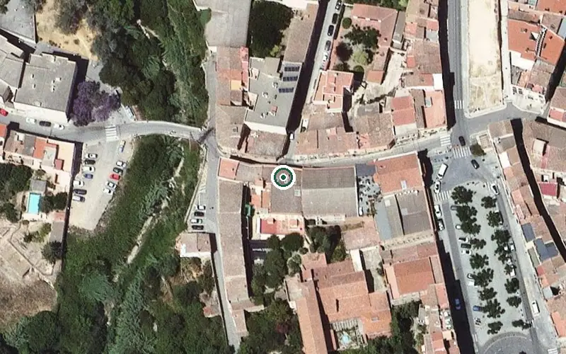 Vista aérea de la ubicación de Residència Casa Montserrat Cuadrada