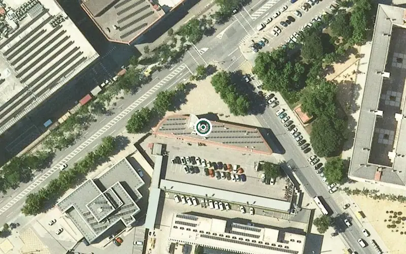 Vista aérea de la ubicación de Centre de dia per a Gent Gran Sant Cosme