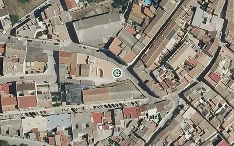 Vista aérea de la ubicación de Centro Día de Mayores Dependientes El Patronat de Agullent