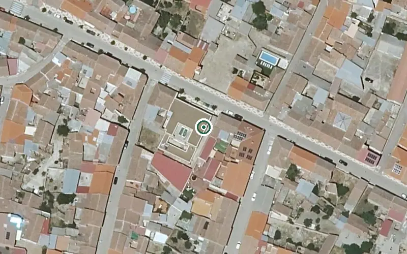 Vista aérea de la ubicación de Vivienda Municipal de Mayores