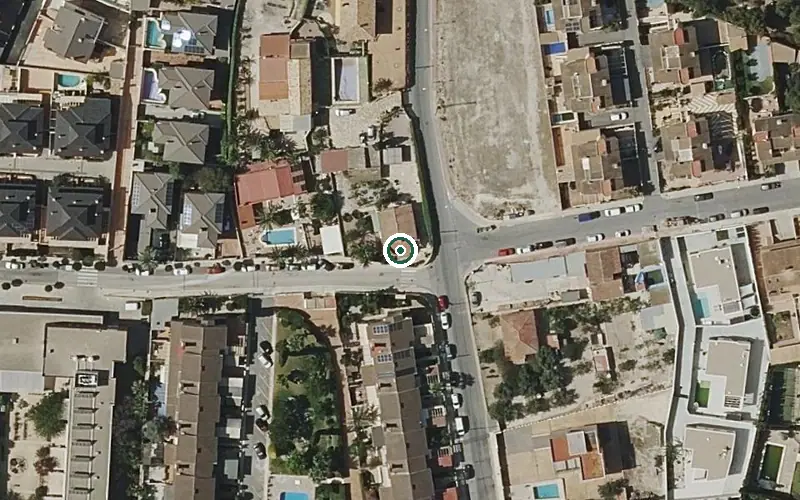 Vista aérea de la ubicación de Centro de Día para Personas Mayores Dependientes la Molineta