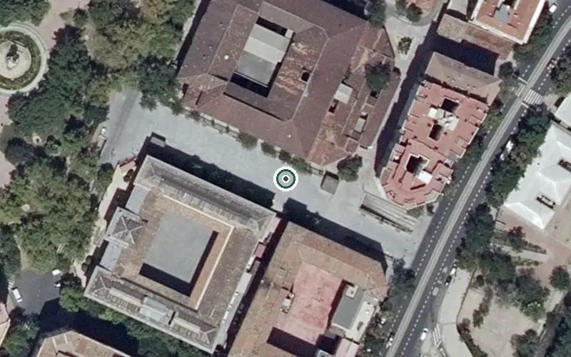 Vista aérea de la ubicación de Centro de Día los Sitios