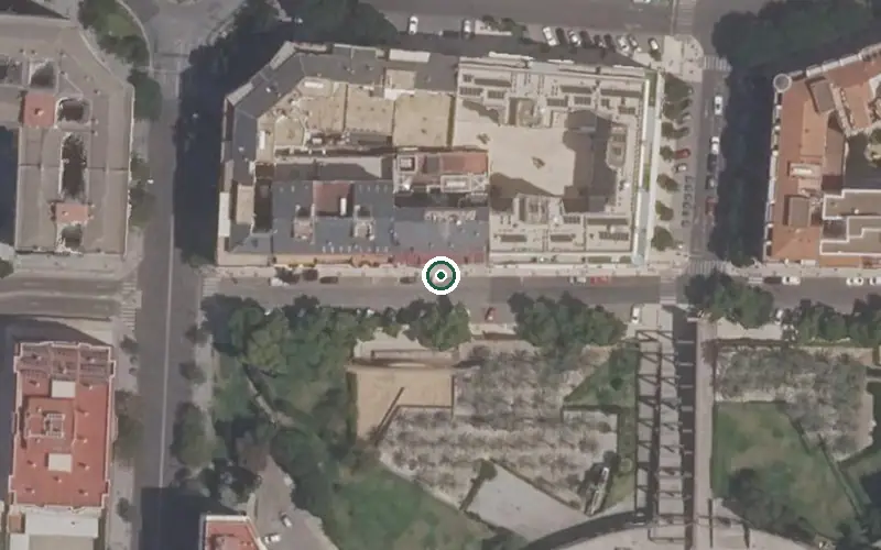 Vista aérea de la ubicación de Centro de Día Alzheimer Cruz Roja