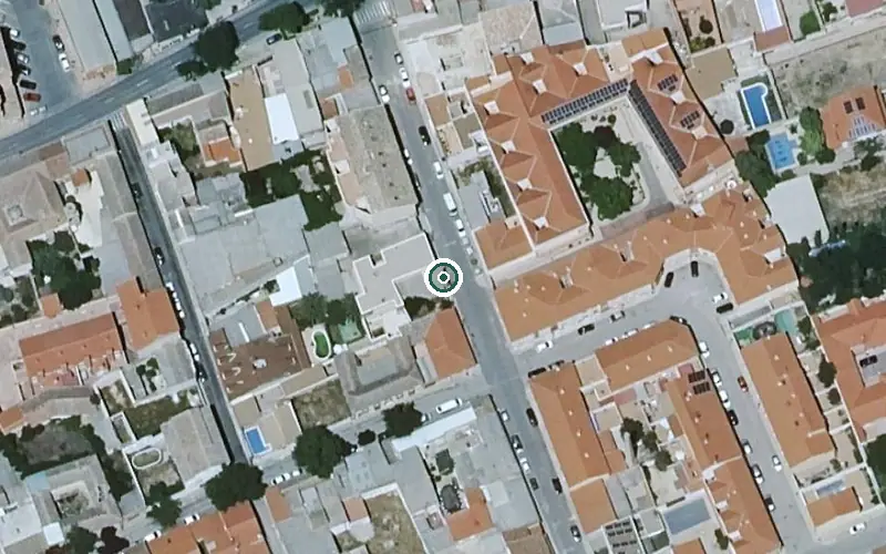 Vista aérea de la ubicación de Centro de Día Virgen de Peñarroya