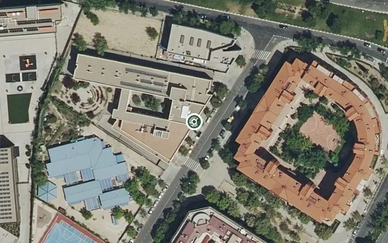 Vista aérea de la ubicación de Residencia Sagrado Corazón