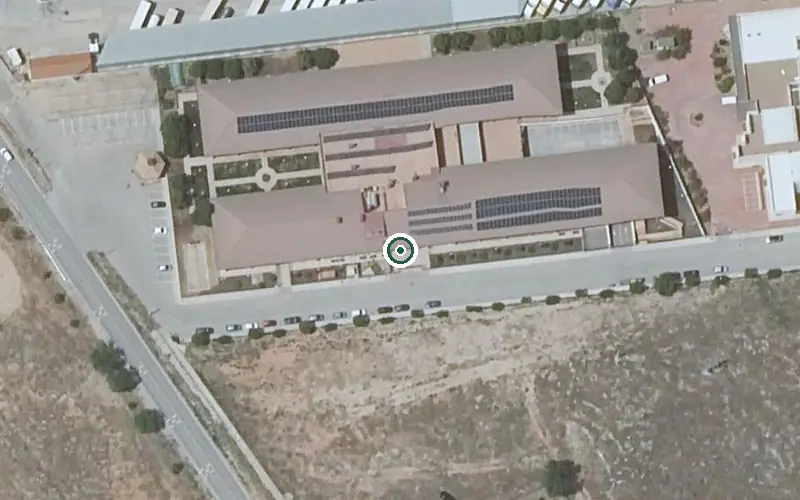 Vista aérea de la ubicación de Residencia de Mayores Virgen de Rus