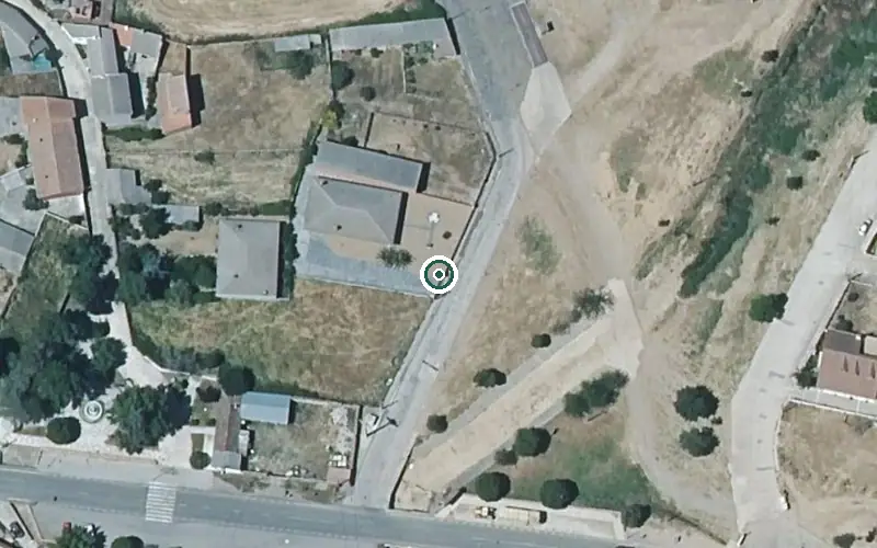 Vista aérea de la ubicación de Vivienda Municipal de Mayores