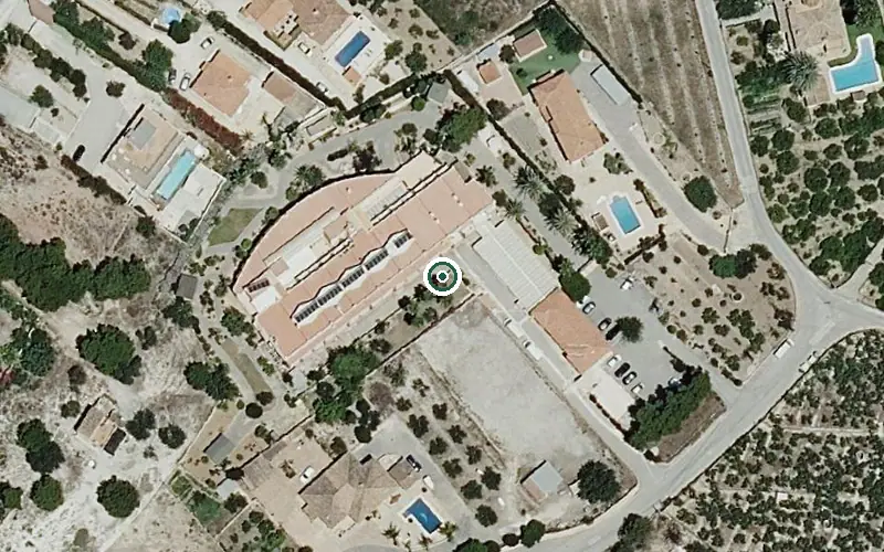 Vista aérea de la ubicación de Centro de Día P.m.d. Vila D'altea-les Boqueres