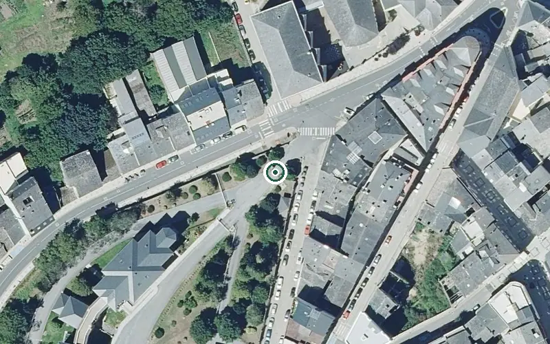 Vista aérea de la ubicación de Fogar Residencial Aspnais