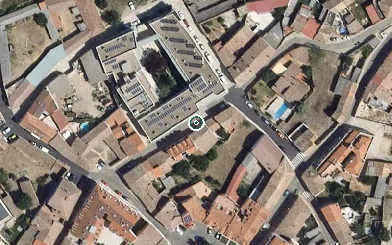 Vista aérea de la ubicación de Residenciatercera Edad Vitalia Castillo