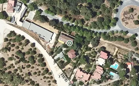 Vista aérea de la ubicación de Residencial Colònia Güell