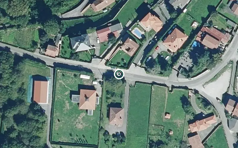 Vista aérea de la ubicación de Residencia Geriátrica Bellavista