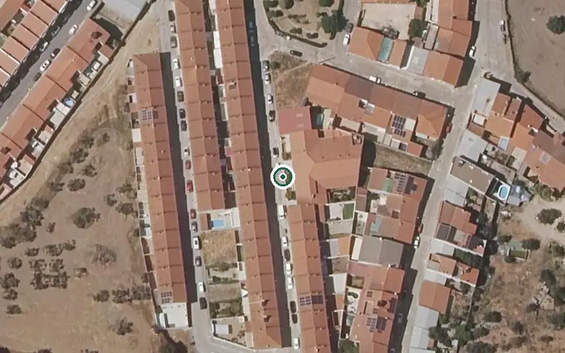 Vista aérea de la ubicación de Centro Residencial con Centro de Día Ntra. Sra. de Carrión