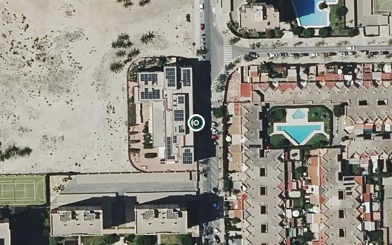 Vista aérea de la ubicación de Residencia para Personas Mayores Dependientes Ballesol San Juan