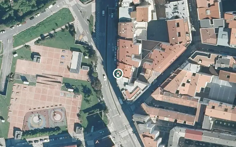 Vista aérea de la ubicación de Residencia de Persoas Maiores Padre Rubinos