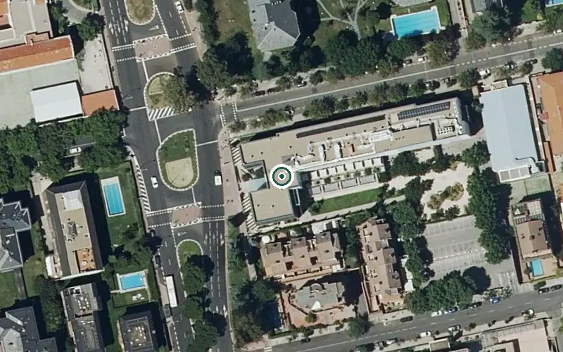 Vista aérea de la ubicación de Residencia Edalia Arturo Soria