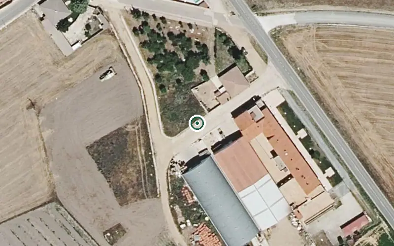 Vista aérea de la ubicación de Residencial la Casa del Abuelo