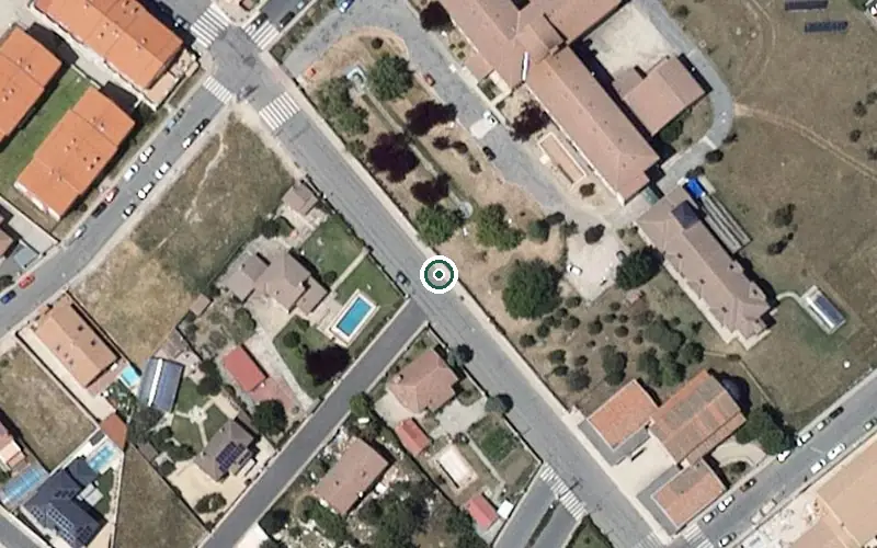 Vista aérea de la ubicación de Residencia de Personas Mayores el Sotillo