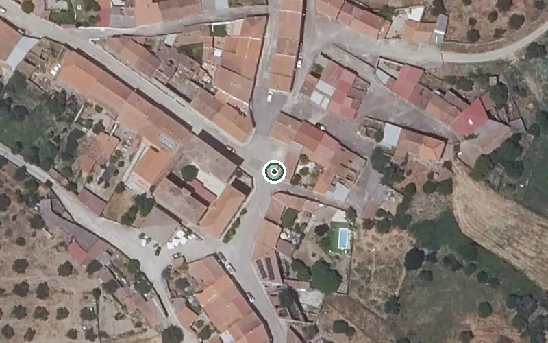 Vista aérea de la ubicación de Residencia de Mayores de Herrera de Alcántara