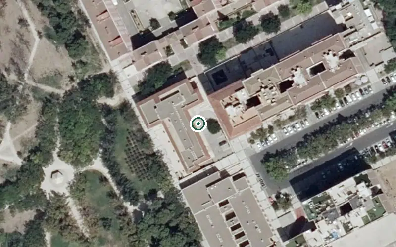 Vista aérea de la ubicación de Residencia de Ancianos Parque Dorado II