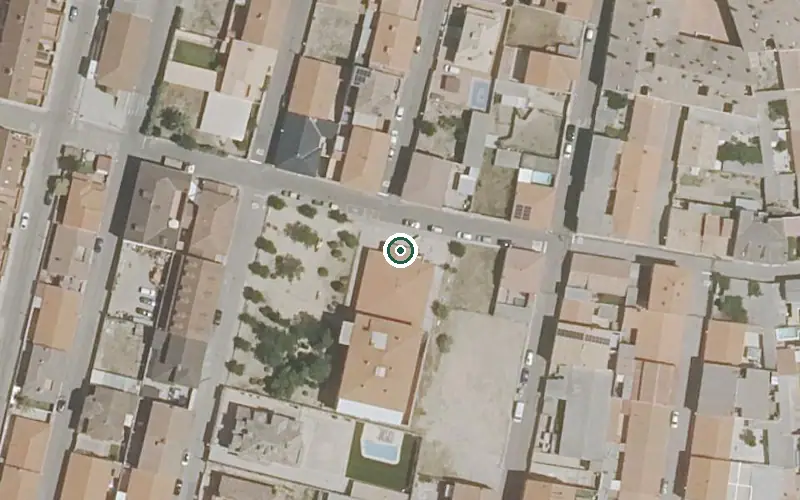 Vista aérea de la ubicación de Residencia de Mayores Municipal Virgen del Consuelo