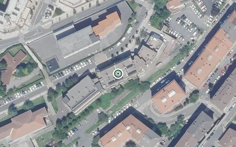 Vista aérea de la ubicación de Residencia Ancianos Sta María Magdalena Egoitza