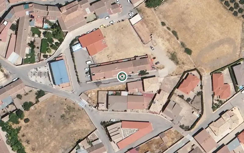 Vista aérea de la ubicación de Centro de Día para Mayores Darro