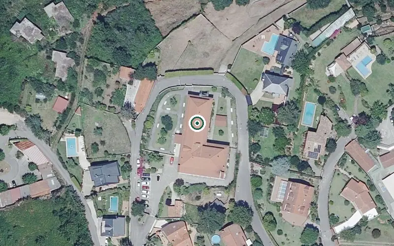 Vista aérea de la ubicación de Residencia Bellavista Care