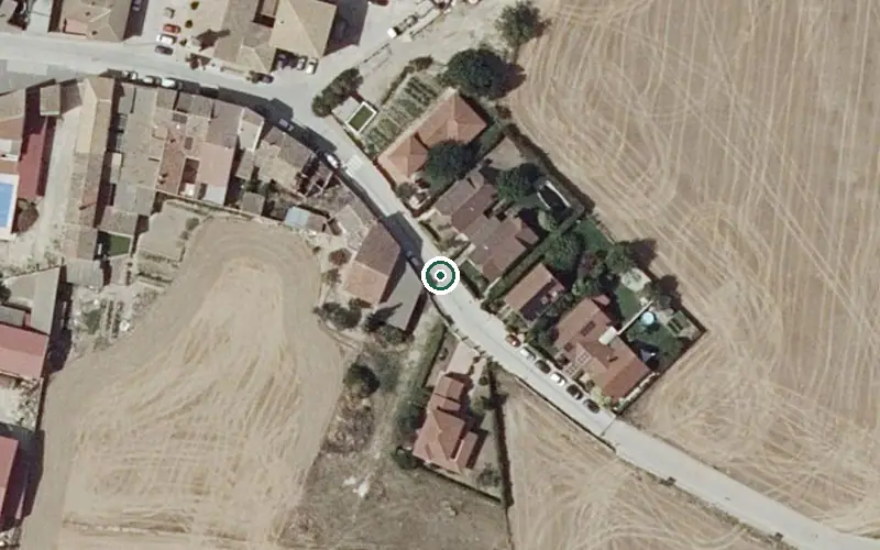 Vista aérea de la ubicación de Residencia de Ancianos Sierra de Guara