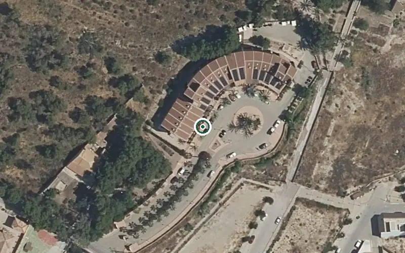 Vista aérea de la ubicación de Residencia de Ancianos la Purísima